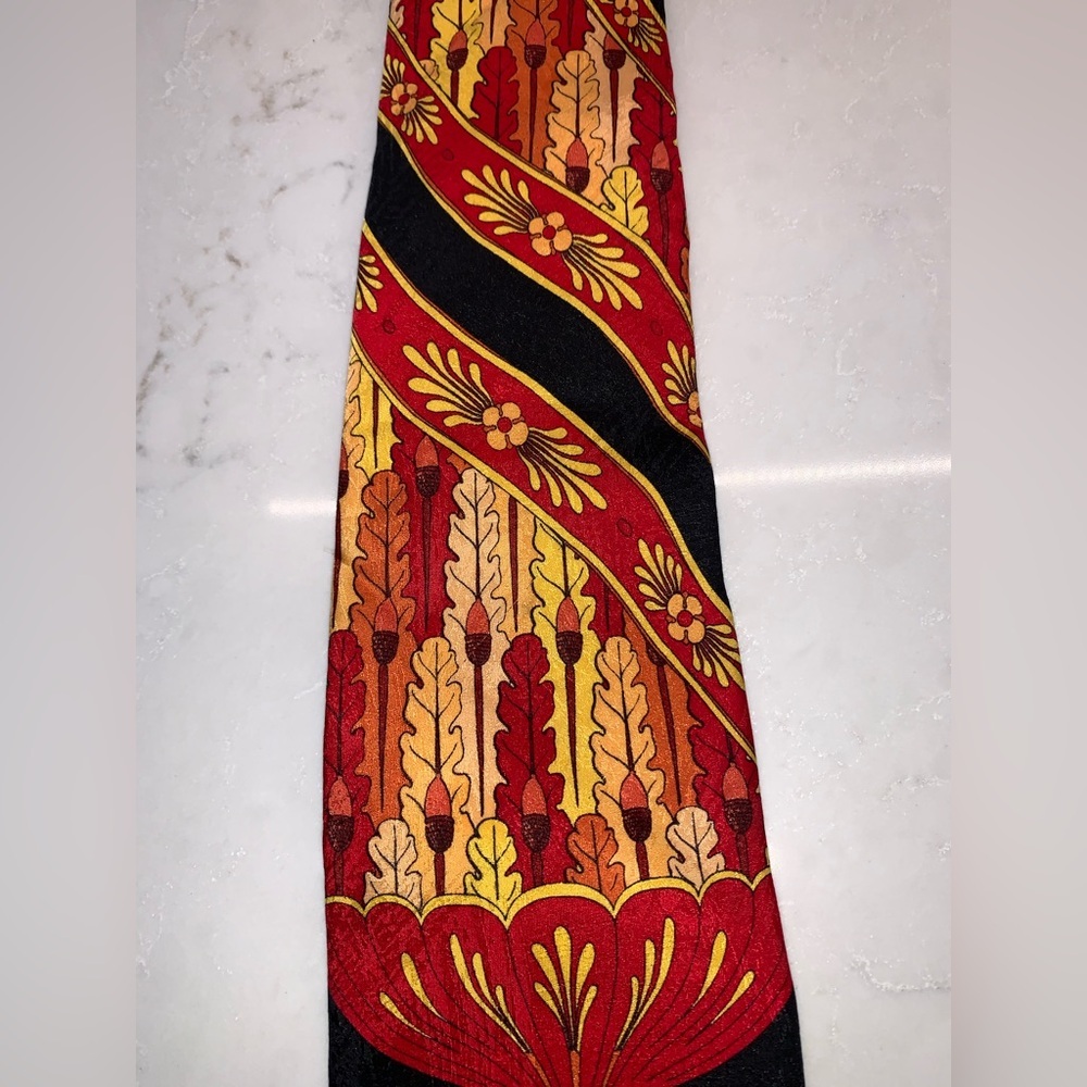 Rush Limbaugh No Boundaries Collection Fall Autumn Silk USA Tie - Picture 3 of 6